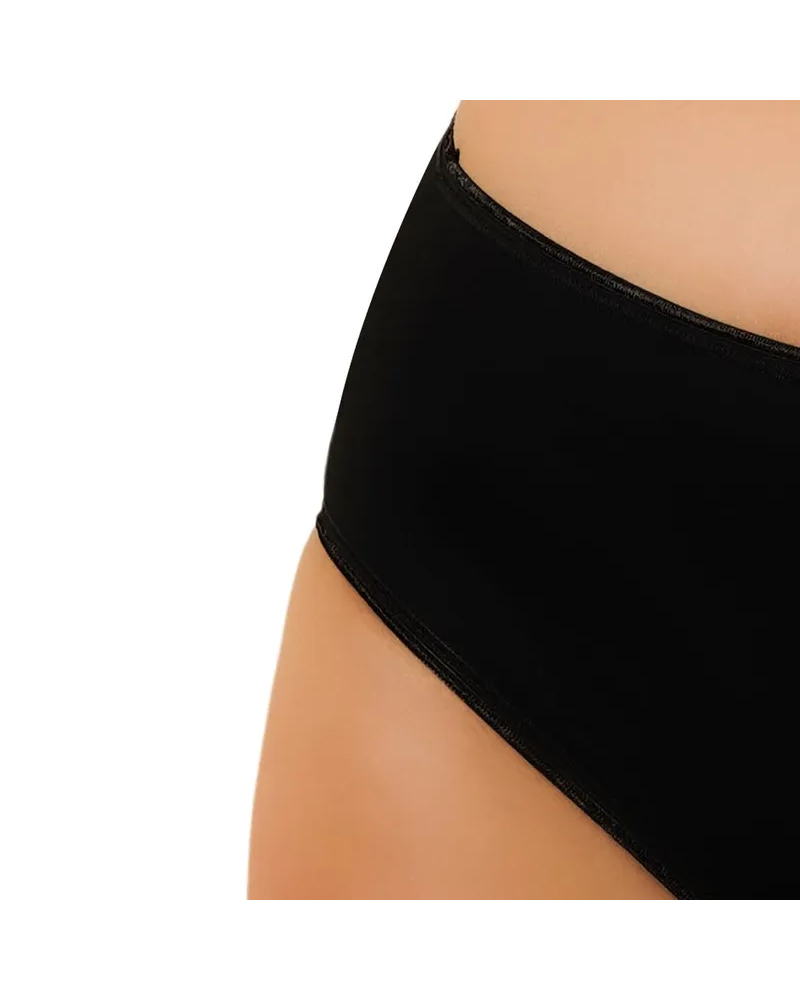 Midi femme en coton stretch – Noir