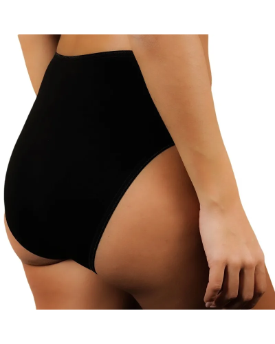 Midi femme en coton stretch – Noir
