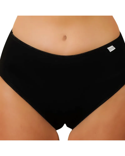 Midi femme en coton stretch – Noir