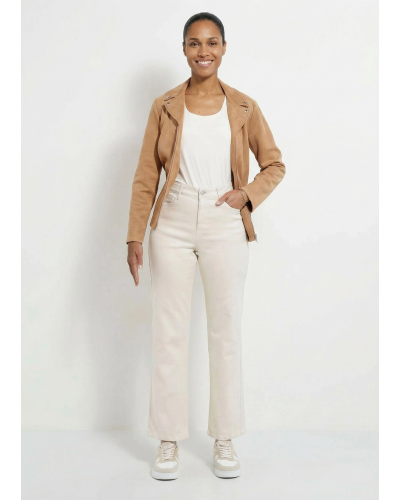 Jean couleur 5 poches droit taille haute