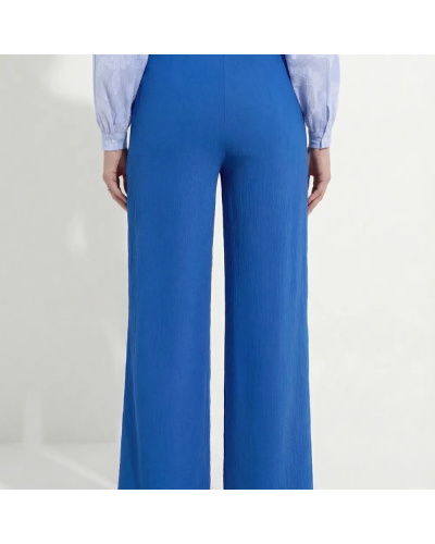 Pantalon taille élastique avec ceinture