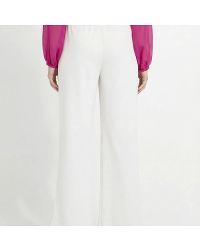 Pantalon maille avec galon à la taille