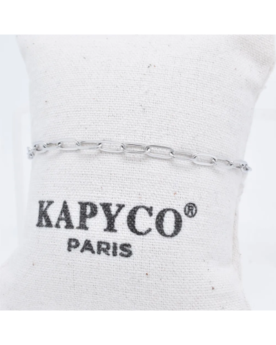 Bracelet en Acier Inoxydable Argenté