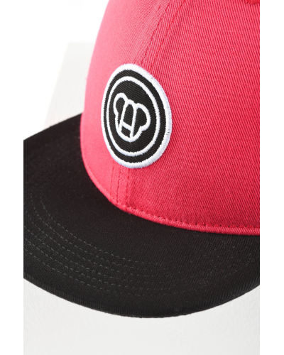 Casquette enfant colorblock Rouge Cerise/Noir