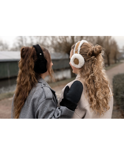 Moufles en peau d'agneau - Unisexe - Daim/laine | 4 couleurs | 5 tailles