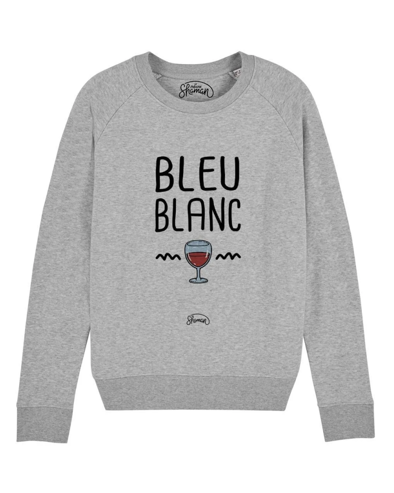 SWEAT GRIS CHINE FEMME BLEU BLANC ROUGE