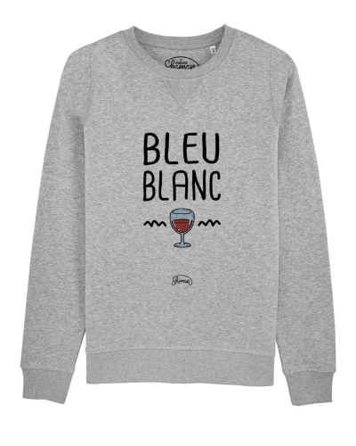 SWEAT GRIS CHINE HOMME BLEU BLANC ROUGE