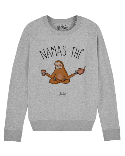 SWEAT GRIS CHINE FEMME NAMASTHE