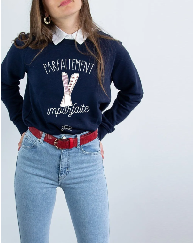 SWEAT NAVY FEMME PARFAITEMENT IMPARFAITE