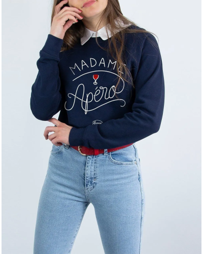 SWEAT NAVY FEMME MADAME APERO