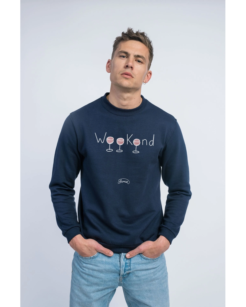 SWEAT NAVY HOMME WEEKEND VERRE
