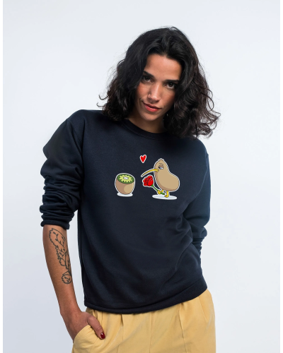 SWEAT NAVY FEMME KIWI