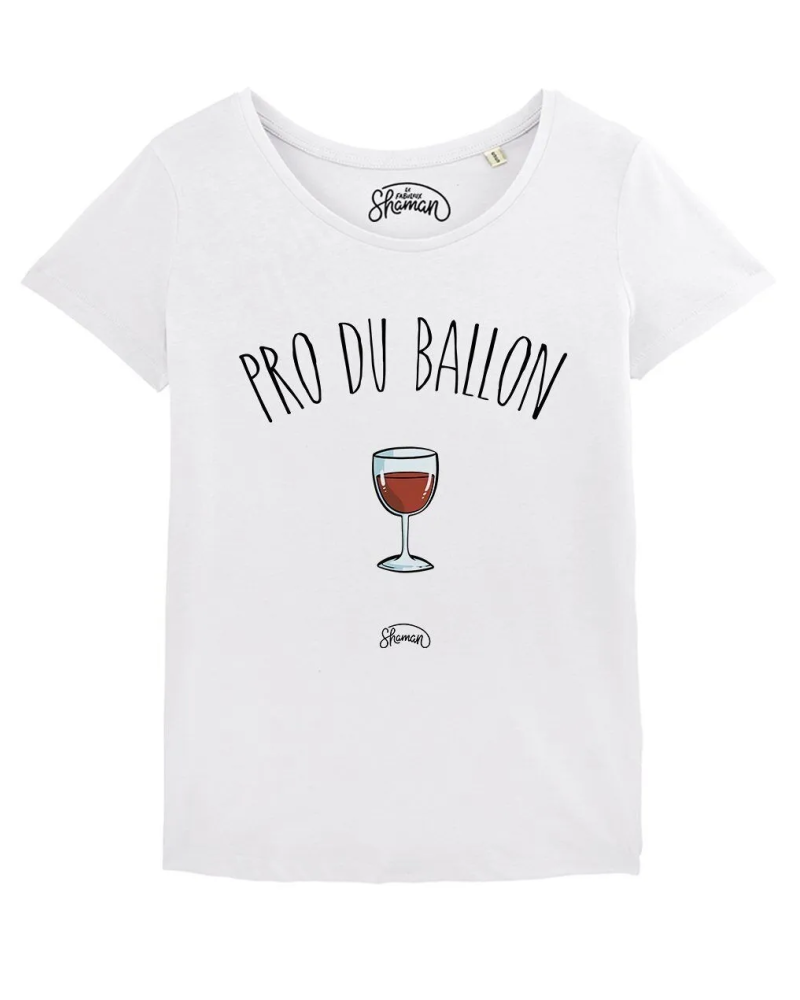 TSHIRT BLANC FEMME PRO DU BALLON
