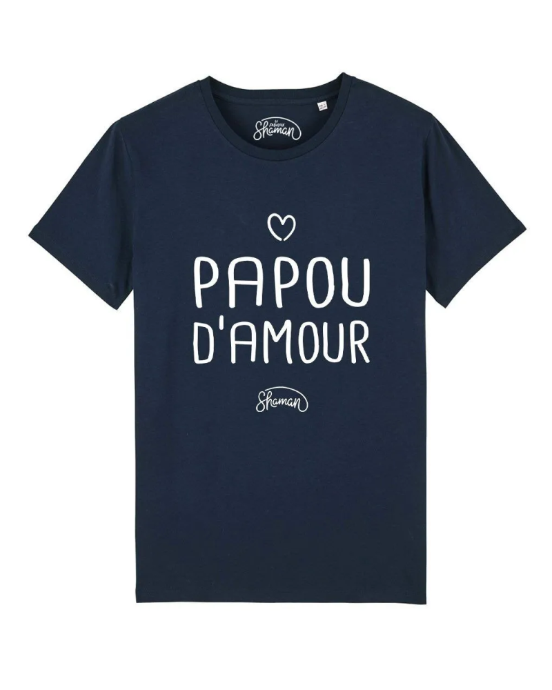 TSHIRT NAVY HOMME PAPOU D’AMOUR