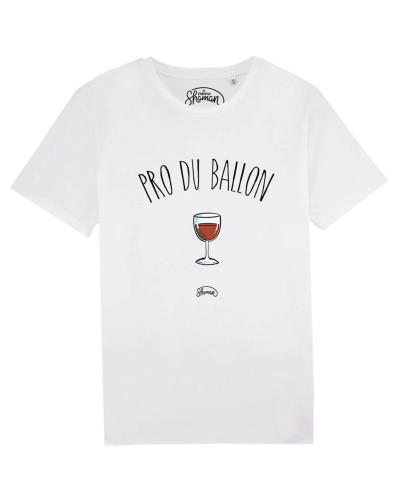 TSHIRT BLANC HOMME PRO DU BALLON