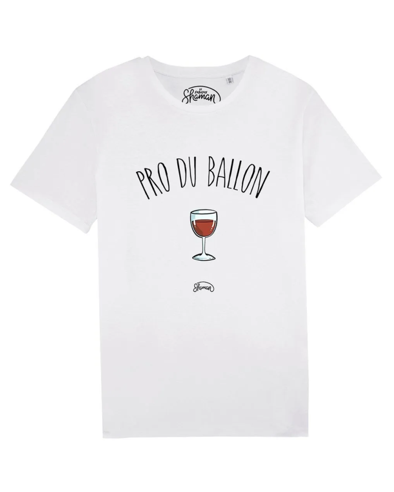TSHIRT BLANC HOMME PRO DU BALLON