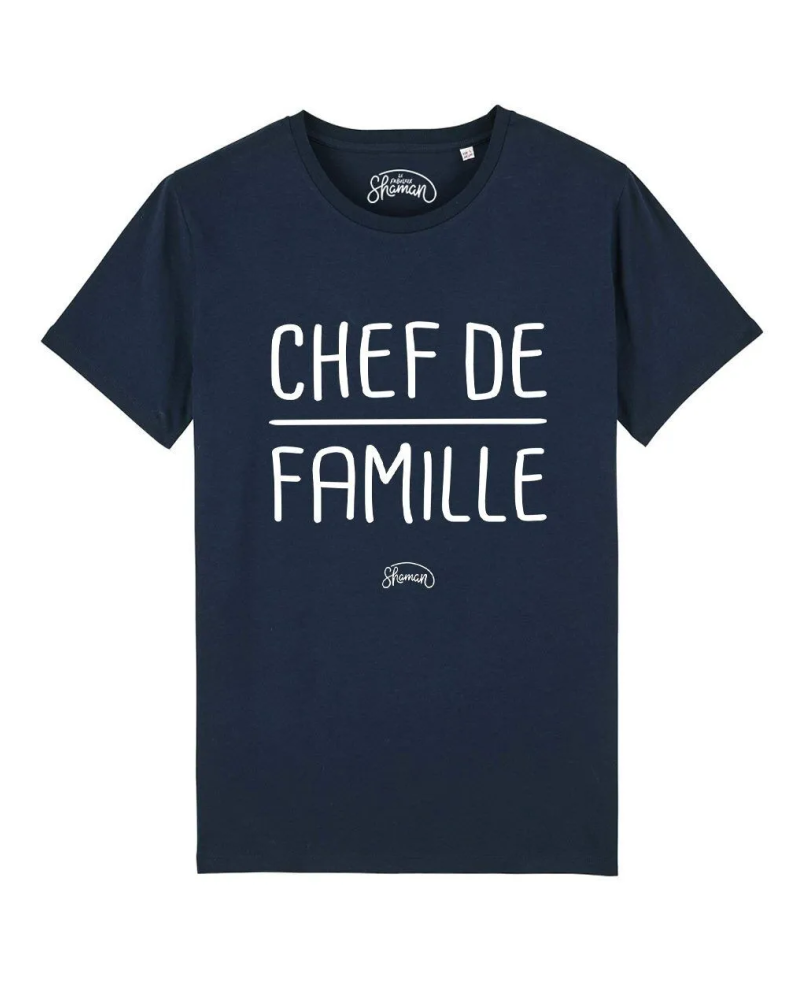 TSHIRT NAVY HOMME CHEF DE FAMILLE