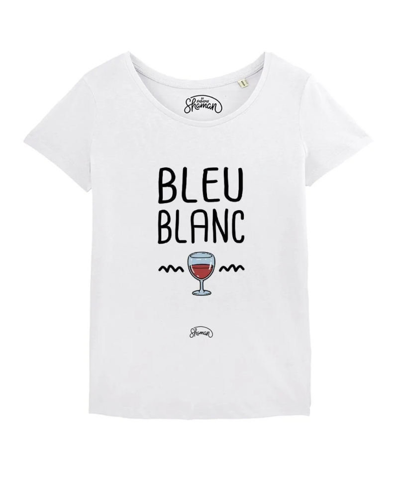 TSHIRT BLANC FEMME BLEU BLANC ROUGE
