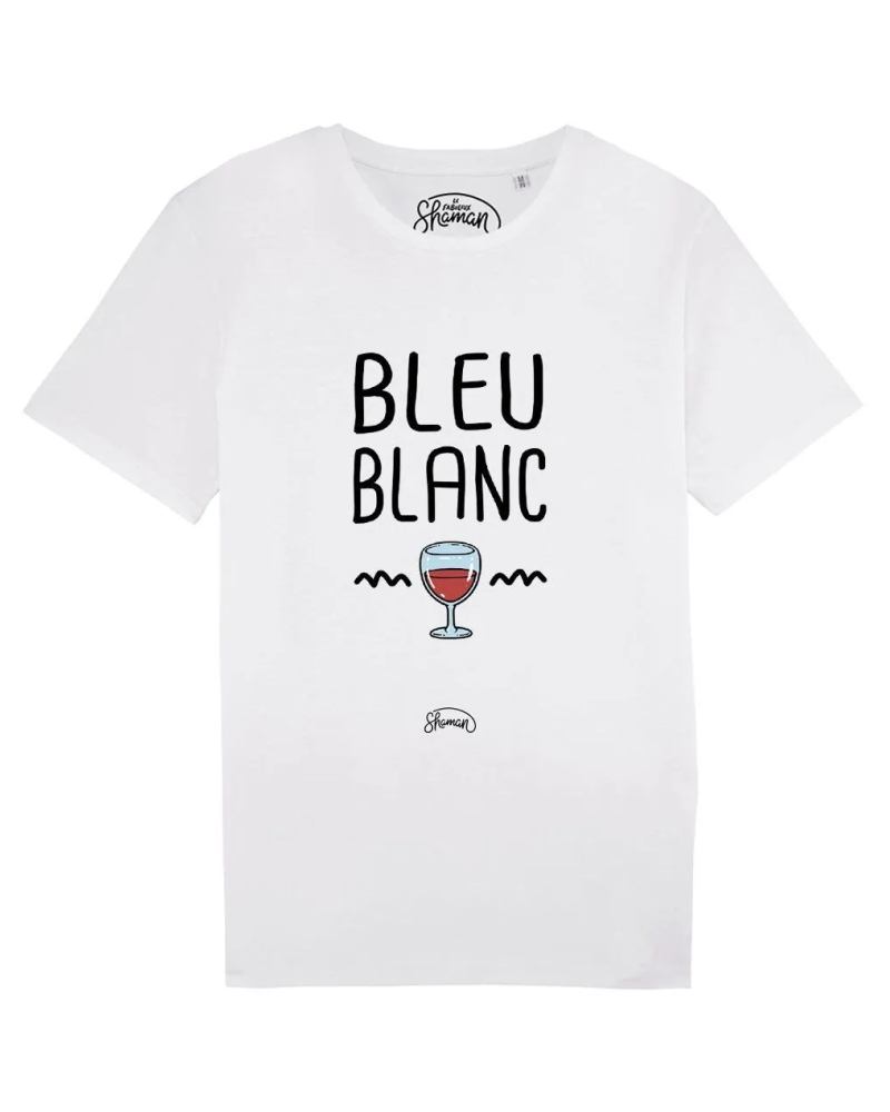 TSHIRT BLANC HOMME BLEU BLANC ROUGE