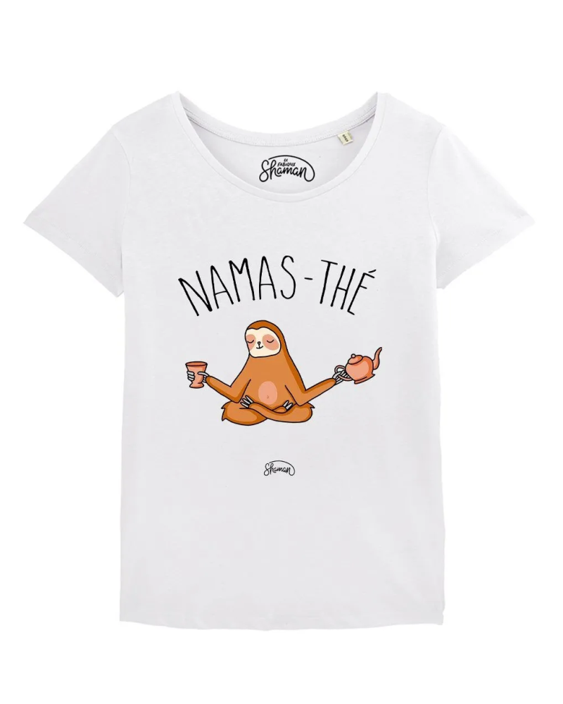 TSHIRT BLANC FEMME NAMASTHE