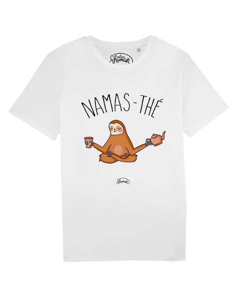 TSHIRT BLANC HOMME NAMASTHE