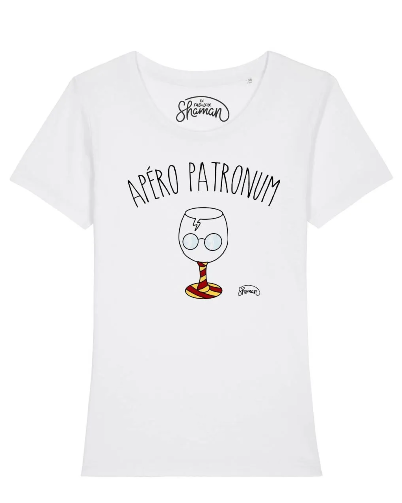 TSHIRT BLANC FEMME APERO PATRONUM