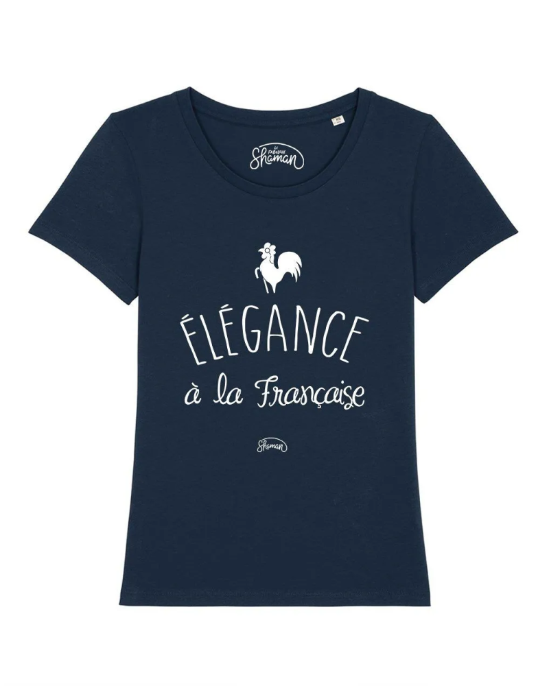 TSHIRT NAVY FEMME L'ELEGANCE A LA FRANCAISE