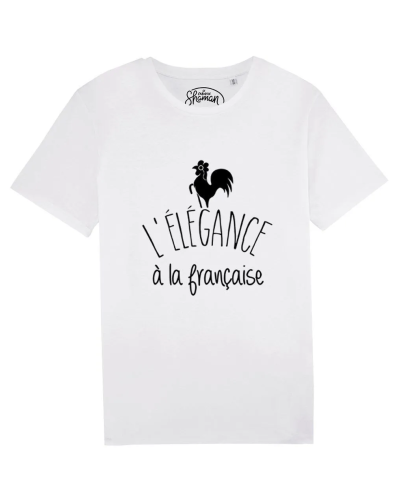 TSHIRT BLANC HOMME L'ELEGANCE A LA FRANCAISE