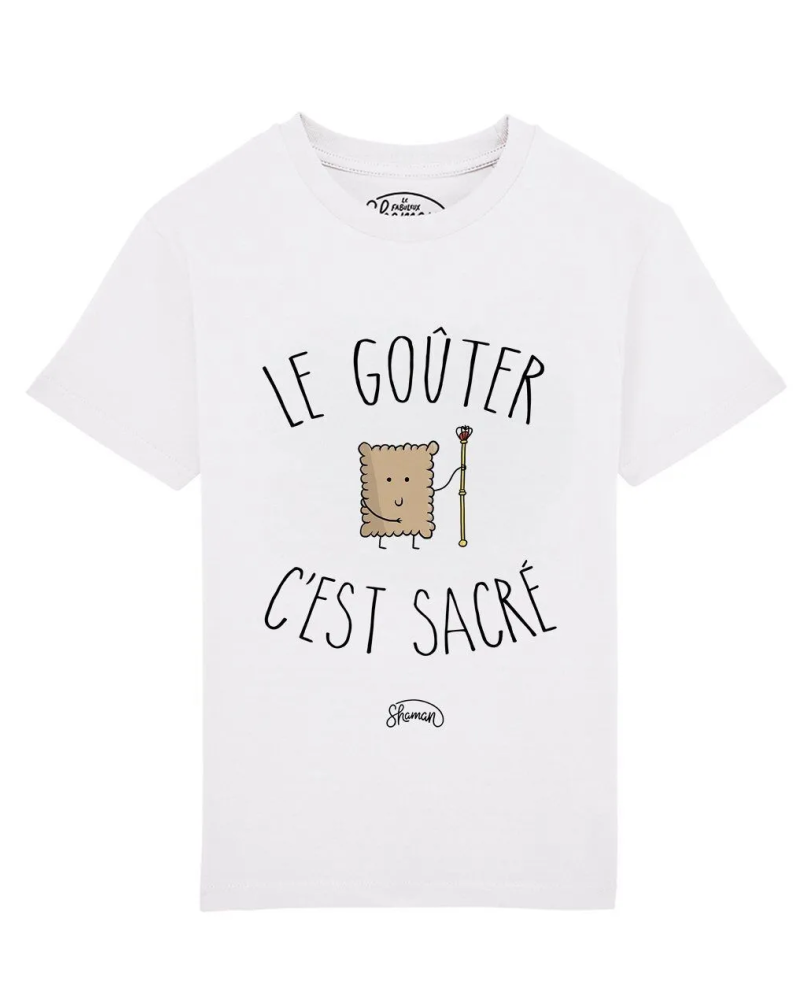TSHIRT BLANC KID LE GOUTER C'EST SACRE
