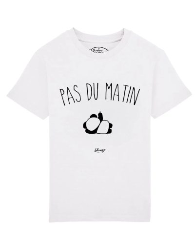 TSHIRT BLANC KID PAS DU MATIN