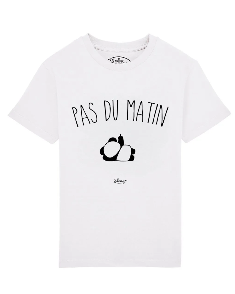TSHIRT BLANC KID PAS DU MATIN