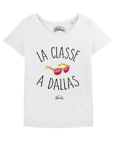 TSHIRT BLANC FEMME LA CLASSE A DALLAS