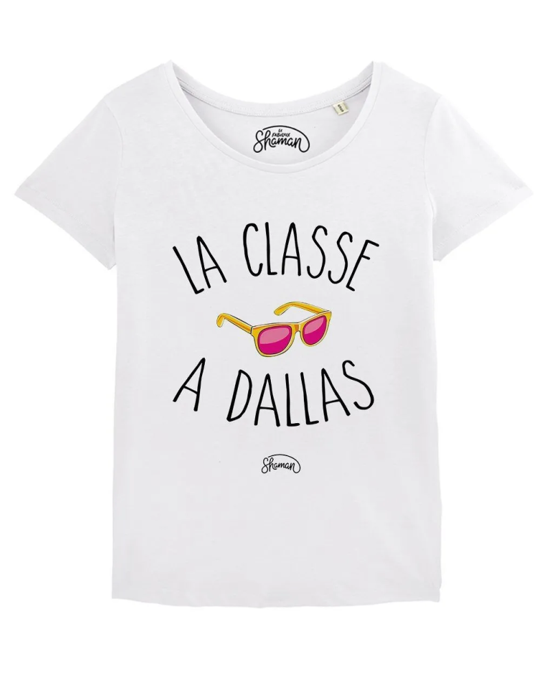 TSHIRT BLANC FEMME LA CLASSE A DALLAS