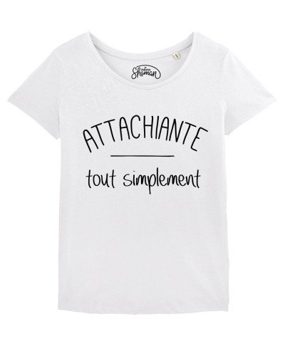 TSHIRT BLANC FEMME ATTACHIANTE TOUT SIMPLEMENT