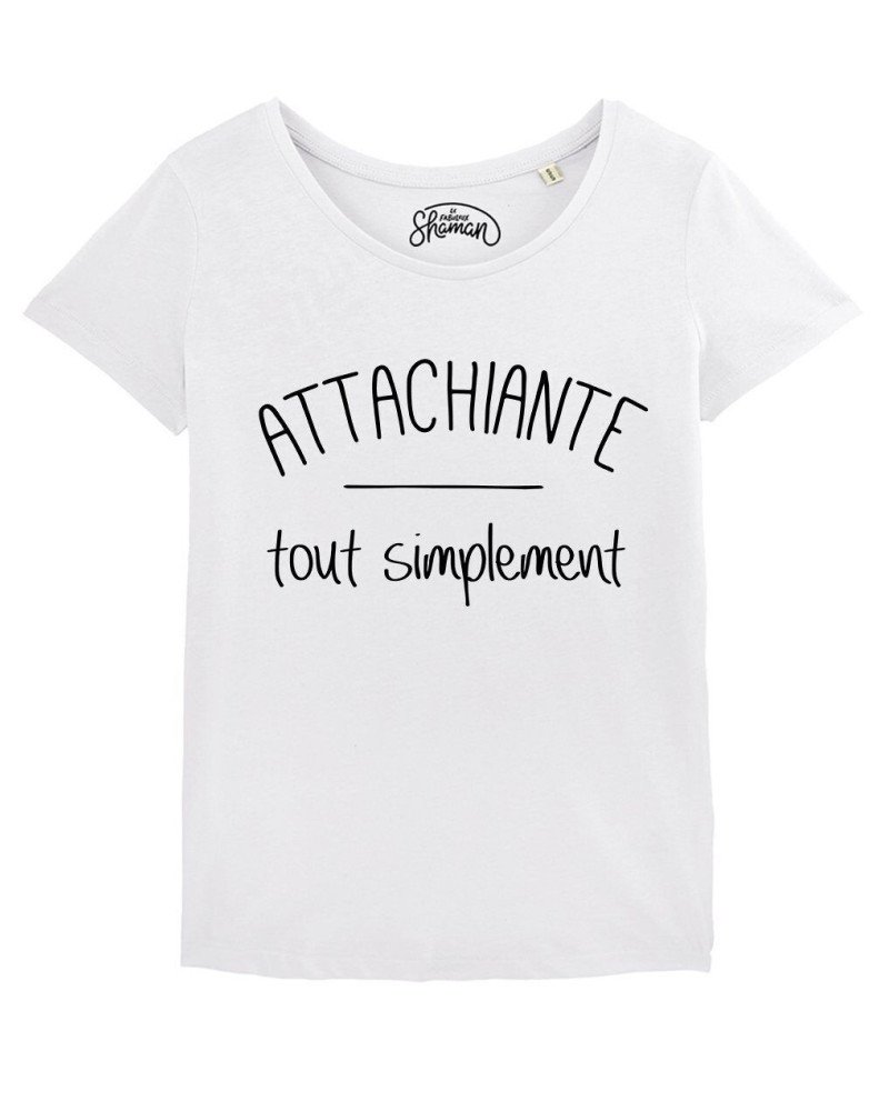TSHIRT BLANC FEMME ATTACHIANTE TOUT SIMPLEMENT
