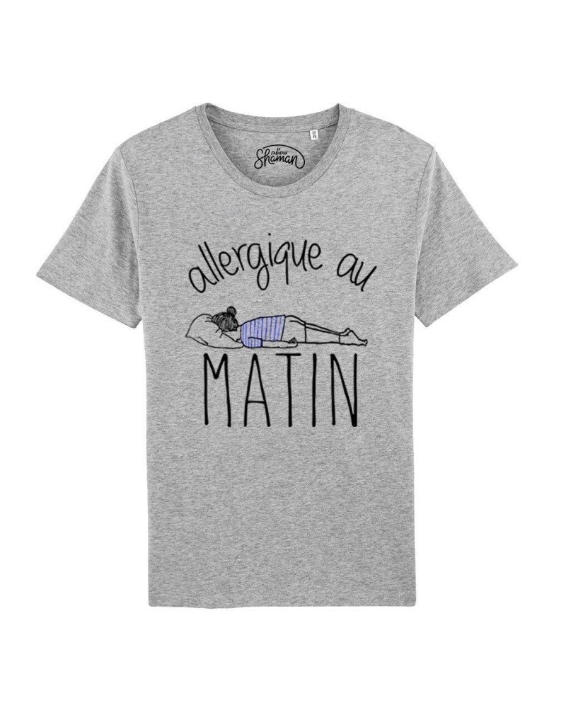 TSHIRT GRIS CHINE HOMME ALLERGIQUE AU MATIN