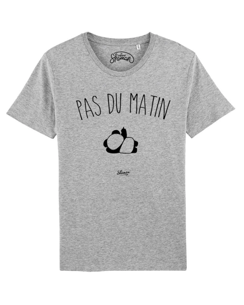 TSHIRT GRIS CHINE HOMME PAS DU MATIN