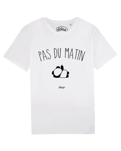 TSHIRT BLANC HOMME PAS DU MATIN