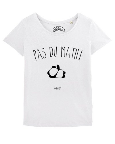 TSHIRT BLANC FEMME PAS DU MATIN
