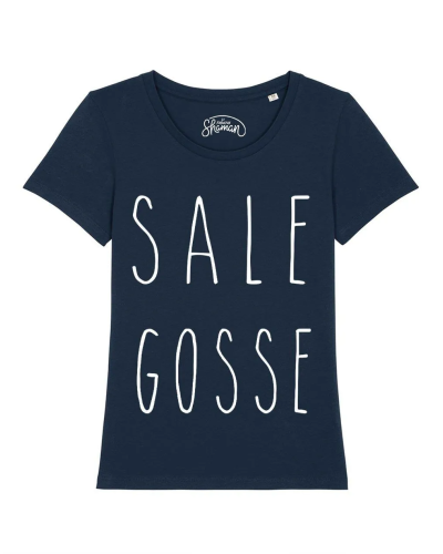 TSHIRT NAVY FEMME SALE GOSSE