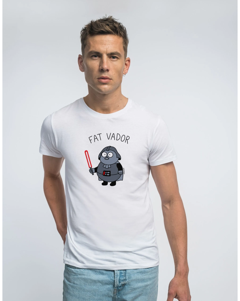 TSHIRT BLANC HOMME FAT VADOR