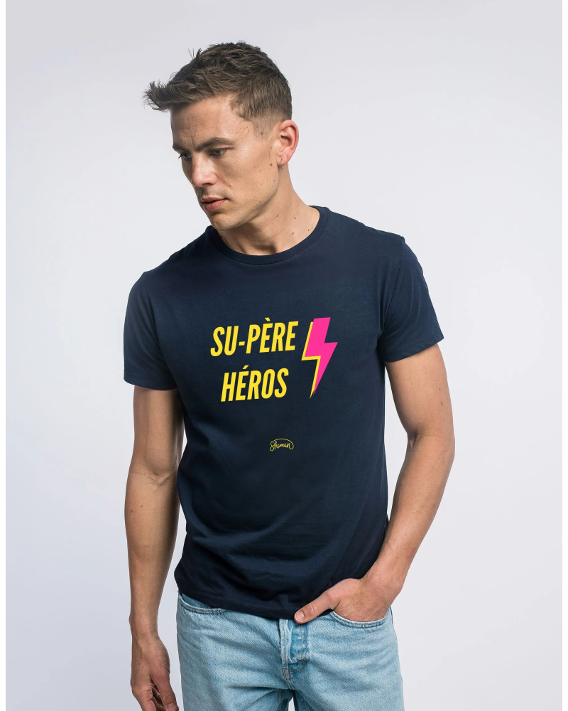 TSHIRT NAVY HOMME SU PÈRE HEROS