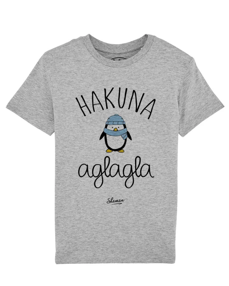 TSHIRT GRIS CHINE KID HAKUNA AGLAGLA