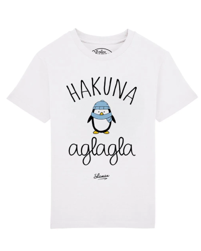 TSHIRT BLANC KID HAKUNA AGLAGLA