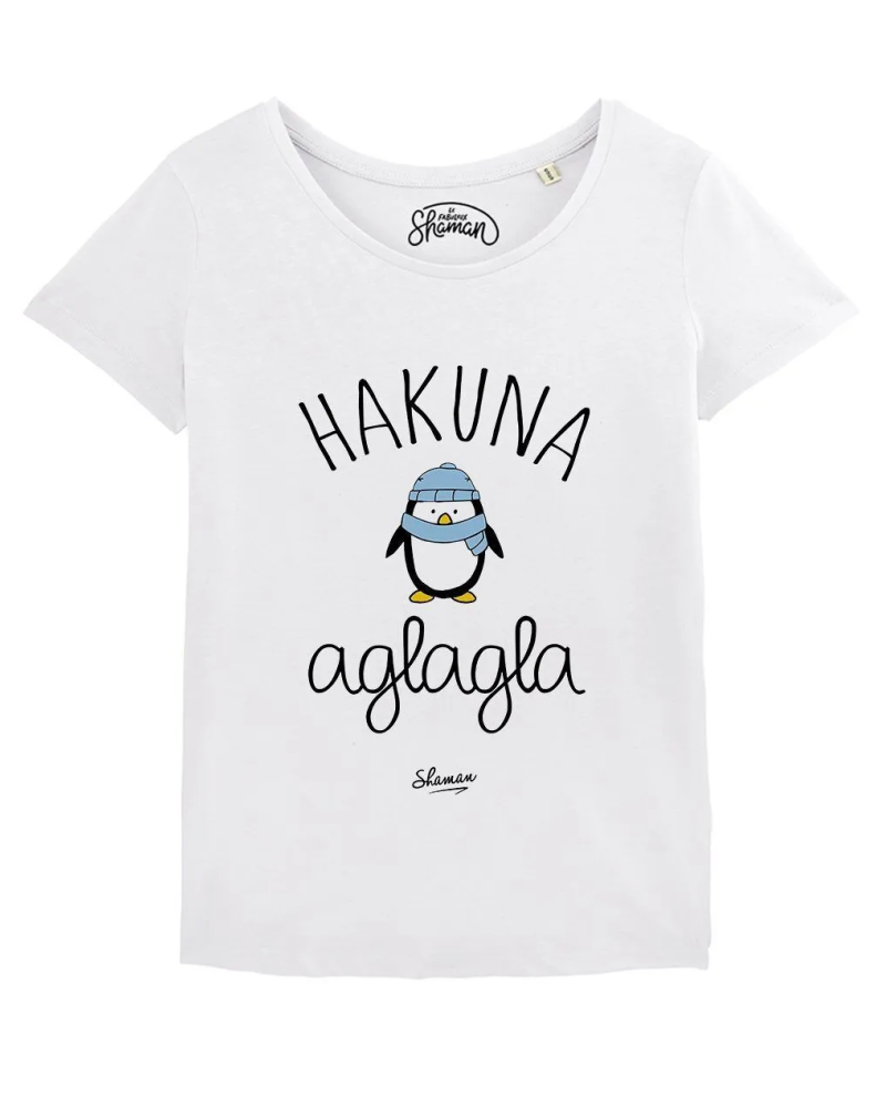 TSHIRT BLANC FEMME HAKUNA AGLAGLA