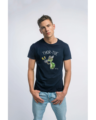 TSHIRT NAVY HOMME THOR-TUE