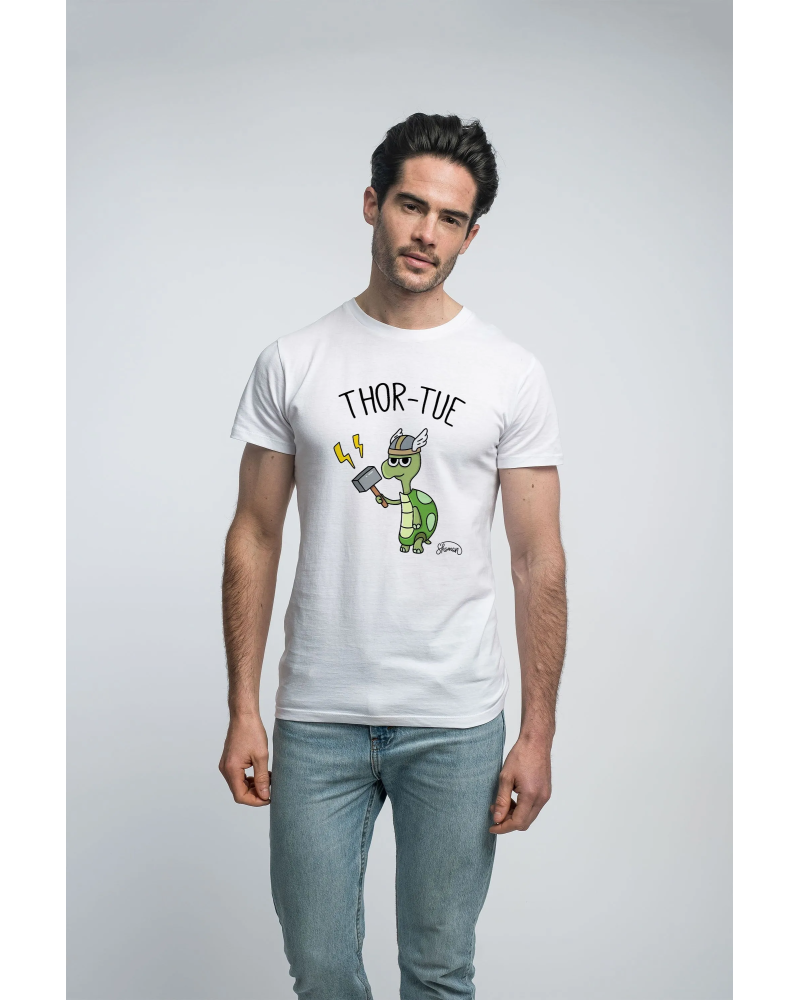 TSHIRT BLANC HOMME THOR-TUE