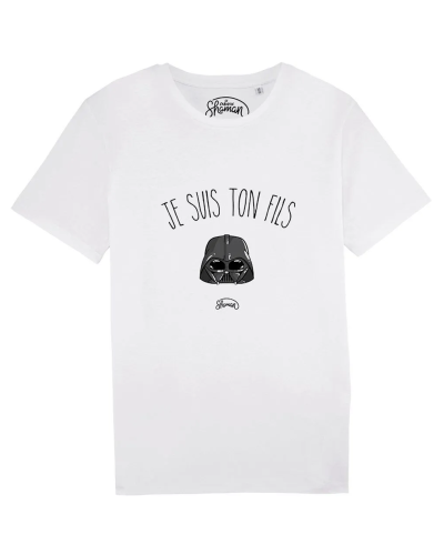 TSHIRT BLANC HOMME JE SUIS TON FILS